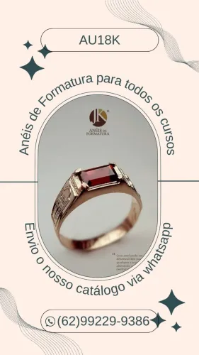 Anéis de Formatura em Ouro 18k