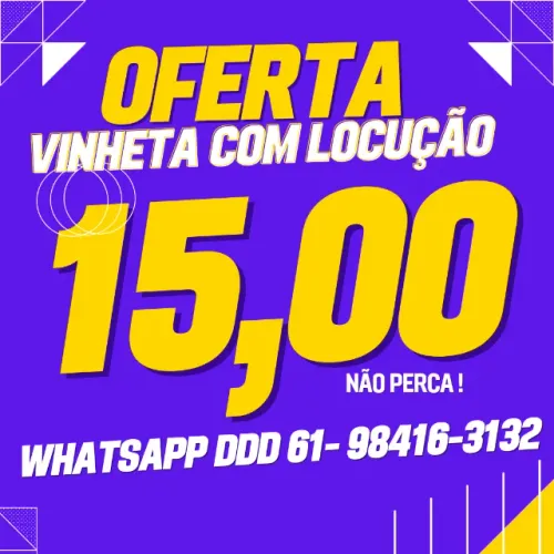 vinheta para lojas 