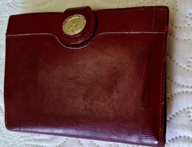 CARTEIRA VICTOR HUGO VERMELHA, DIVISORIAS P CARTÕES,  CHEQUES, CÉDULAS. 