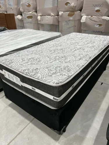 Cama Box Solteiro com Colchão Molas Pocket
