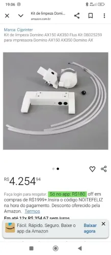 Kit limpeza domino AX150 AX350