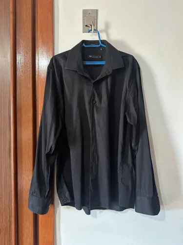 Camisa/Blusa Social Preta Slimfit VR