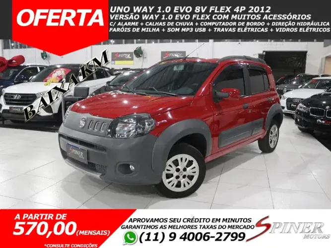 Fiat Uno Way Celebration 1.0 Evo 8v Flex 4p Baixíssima KM 