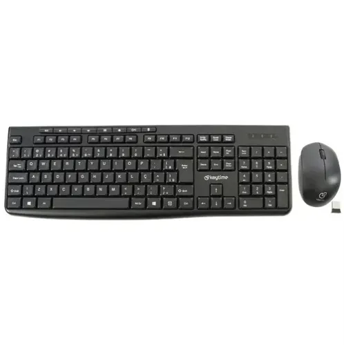 Kit Teclado e Mouse Sem Fio Keytime Executivo 2.4GHZ 10M 1.600DPI - WZetta