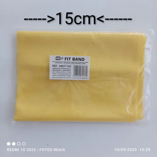 2 por 19 Fit band, Faixa elástica 1,5m p/ Fisioterapia,, Reabilitação, Exercícios físicos 