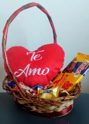 Cesta de chocolate 