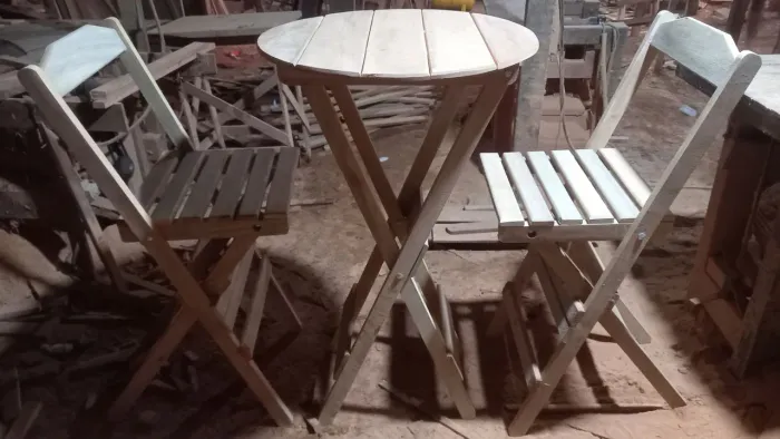 JOGO DE MESA BISTRÔ LIXADO