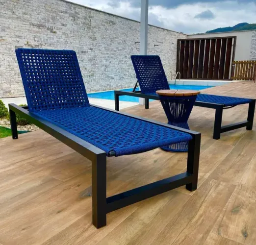 Espreguiçadeira para piscina - Azul (unidade)