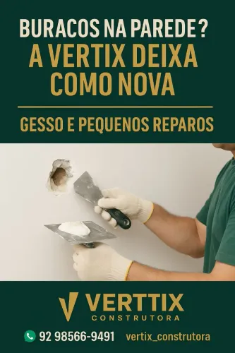 Reforma e reparo de teto e parede com gesso