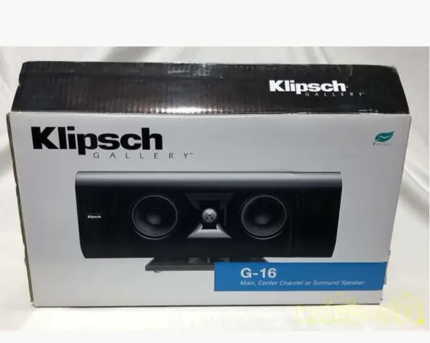 caixa de um alto-falante Klipsch Gallery G-16.