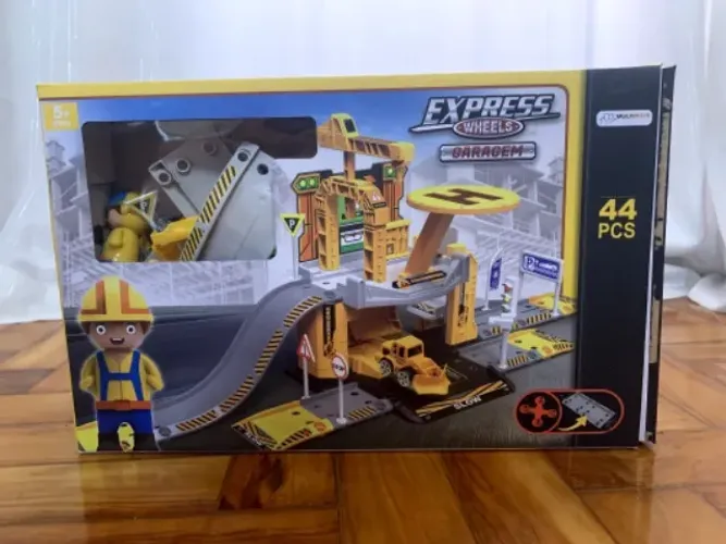 Pista De Carro Express Wheels Garagem Construção 42 Pçs