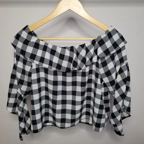 Blusa feminina xadrez - Tamanho P