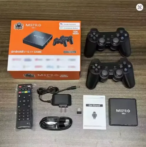 M8pro mini console de video game + receptor de TV wifi