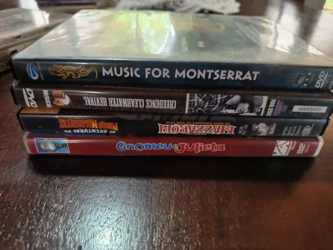 4 DVDs originais