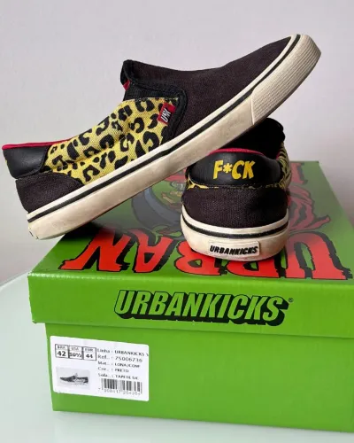 Tênis UrbanKicks Gonzo Lucky One preto Tam. 42