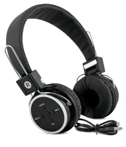 Fone de Ouvido Headset Bluetooth Knup KP-367 5.0 Fm, Sd