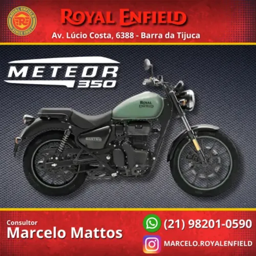 Royal Enfield METEOR 350 2026 0KM Fireball Green - Consultor Marcelo Mattos