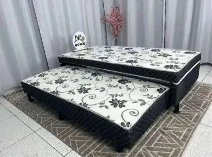 Cama Infantil Solteiro com Cama Auxiliar