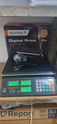 Balança Digital Eletrônica Comercial 40kg Lu Preta