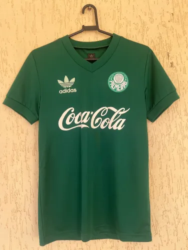 Camisa Retrô Palmeiras Coca-Cola Adidas - Raridade (Tamanho P, Nova)