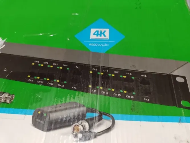 Power Balun Vb 3016 Wp - Intelbras -16 Canais 4k C/ Alimentação  
