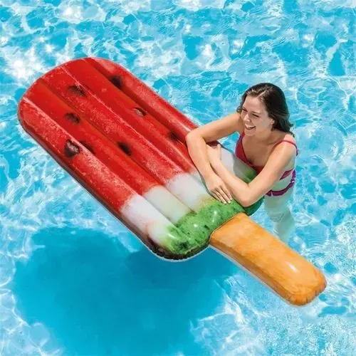 Boia para piscina picolé melancia