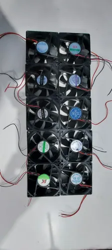 Pacote com 10 cooler 8X8cm funciona 100%