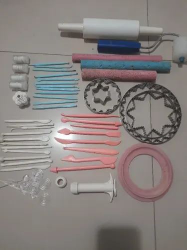 Kit astecas e ferramentas para biscui