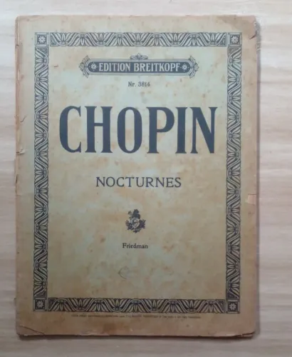 Partitura Chopin - Noturnos - Edition Breitkopf