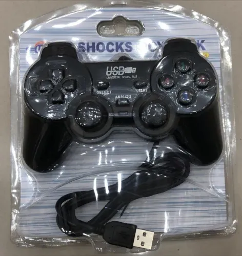 Controle Game Usb Joystick Dualshock Pc Computador (Garantia)