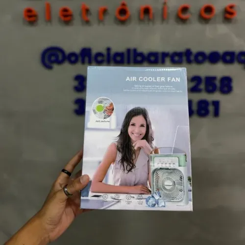 Mini Ar-Condicionado Portátil 3 em 1 - Ventilador, Umidificador e Climatizador USB