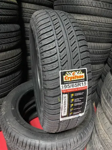 Pneu 195/65r15 Crystone remolde novo