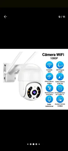 Câmera WiFi 1080P - Segurança e Conectividade