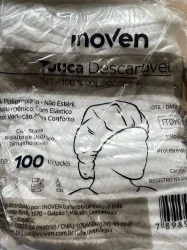Touca Descartável TNT - 100 unidades