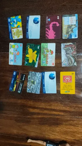 Cartões telefone variados