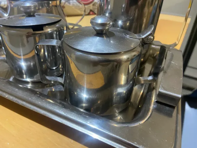Conjunto de servir café inox