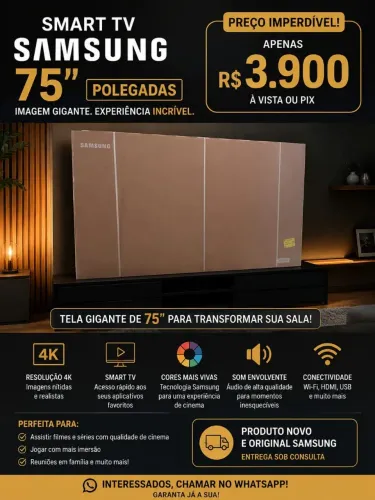 TV SAMSUNG 75 POLEGADAS 