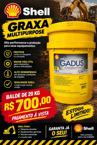 Graxa 20 KG Shell alta temperatura