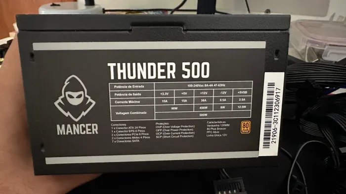 Fonte gamer 500w 80 plus bronze