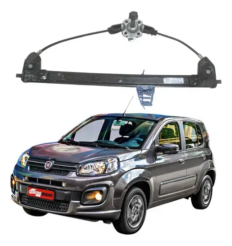 Máquina Vidro Porta Dianteira Direita Fiat Uno 11a 21 Manual