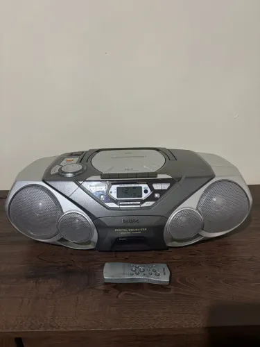 Som Philips AZ1575 Original com Controle Remoto - CD, Rádio e Toca-Fitas