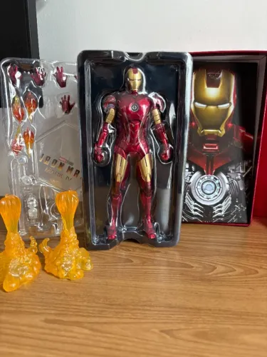 Action Figure Homem de Ferro Mark IV MK4 ZD Toys 18 cm com Acessórios