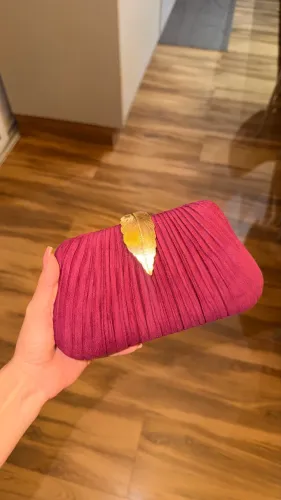 Clutch bolsa de festa amora fúcsia