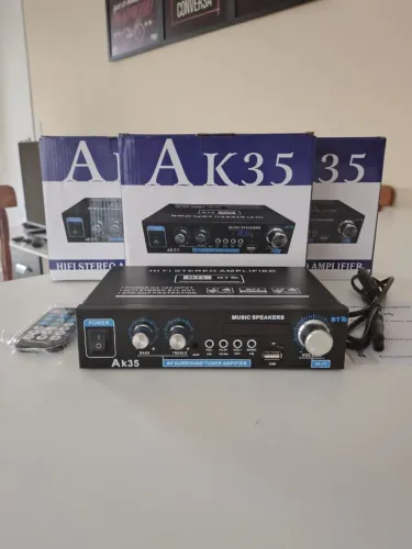 Amplificador de Som Digital AK35 Bluetooth USB FM 110-220v 80W Hi-Fi Estéreo