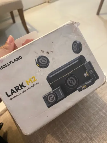 Microfone de lapela hollyland lark m2