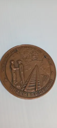 Medalha antiga comemorativa Batalhão Mauá 1954