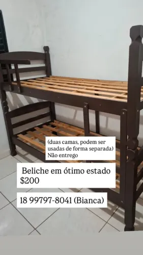 BELICHE EM ÓTIMO ESTADO E MATERIAL DE BOA QUALIDADE