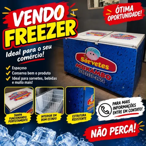 FREEZER À VENDA ? GELA MUITO BEM, ÓTIMO ESTADO E PRONTO PARA USAR!