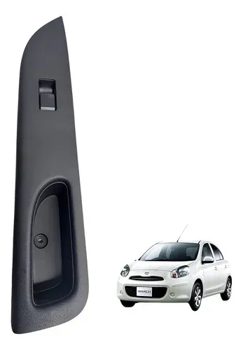 Moldura Botão Vidro Elétrico Diant Direito Nissan March 2014