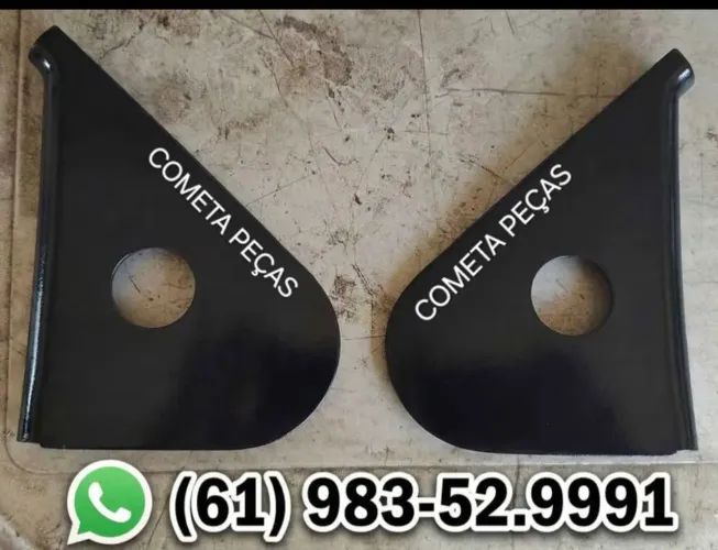 CP-48 Par Acabamento Interno Retrovisor Gol Quadrado GL Original VW (Com Furo)